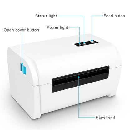 ZJ-9200 Shipping Label Printer High-Speed USB+Bluetooth-compatible Thermal Label Printer