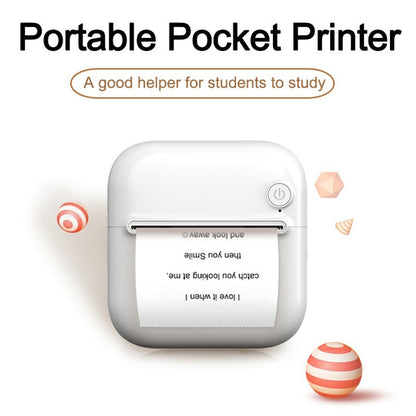 A33 Mini Inkless Bluetooth-compatible 5.1 Photo Printer Portable Wireless Office Memo Printer