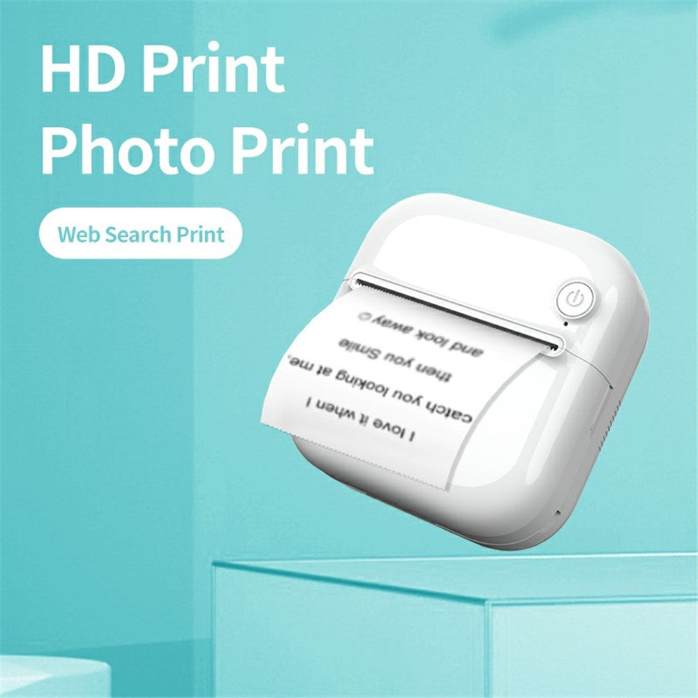 A33 Mini Inkless Bluetooth-compatible 5.1 Photo Printer Portable Wireless Office Memo Printer