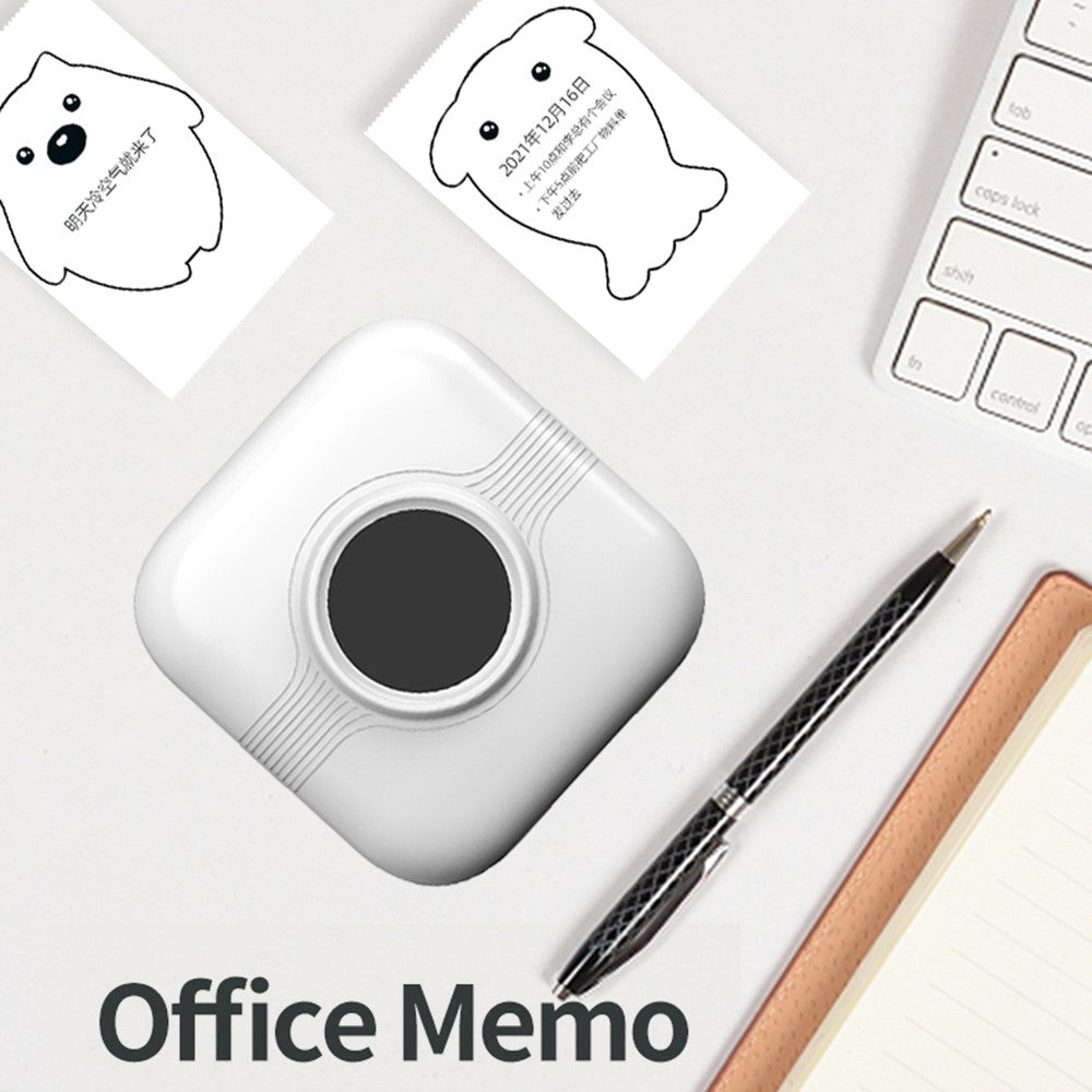 A33 Mini Inkless Bluetooth-compatible 5.1 Photo Printer Portable Wireless Office Memo Printer