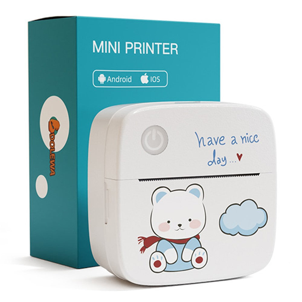 LX-D2 Thermal Inkless Bluetooth-compatible 5.2 Mini Printer for Photos, Notes, Receipt (Standard Version)