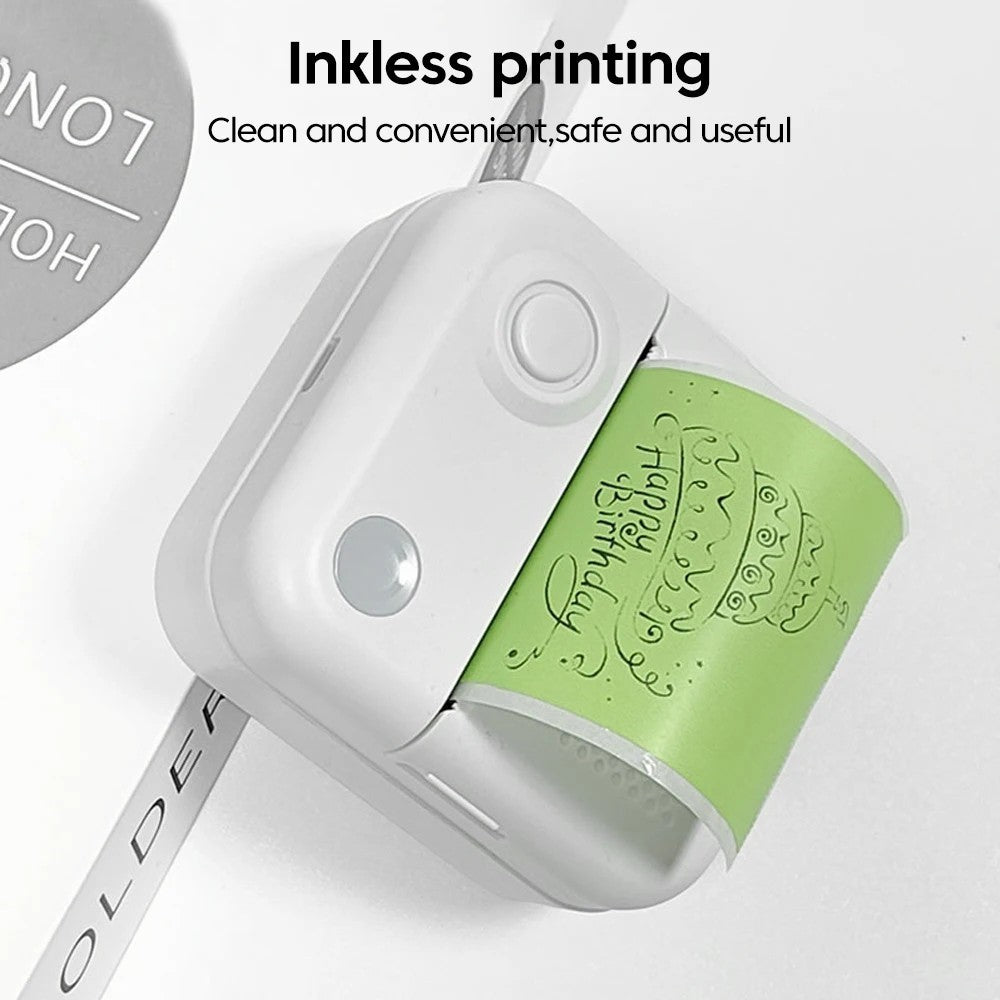 D3 Wireless Portable Printer with Printing Paper for Photos, Labels, Notes