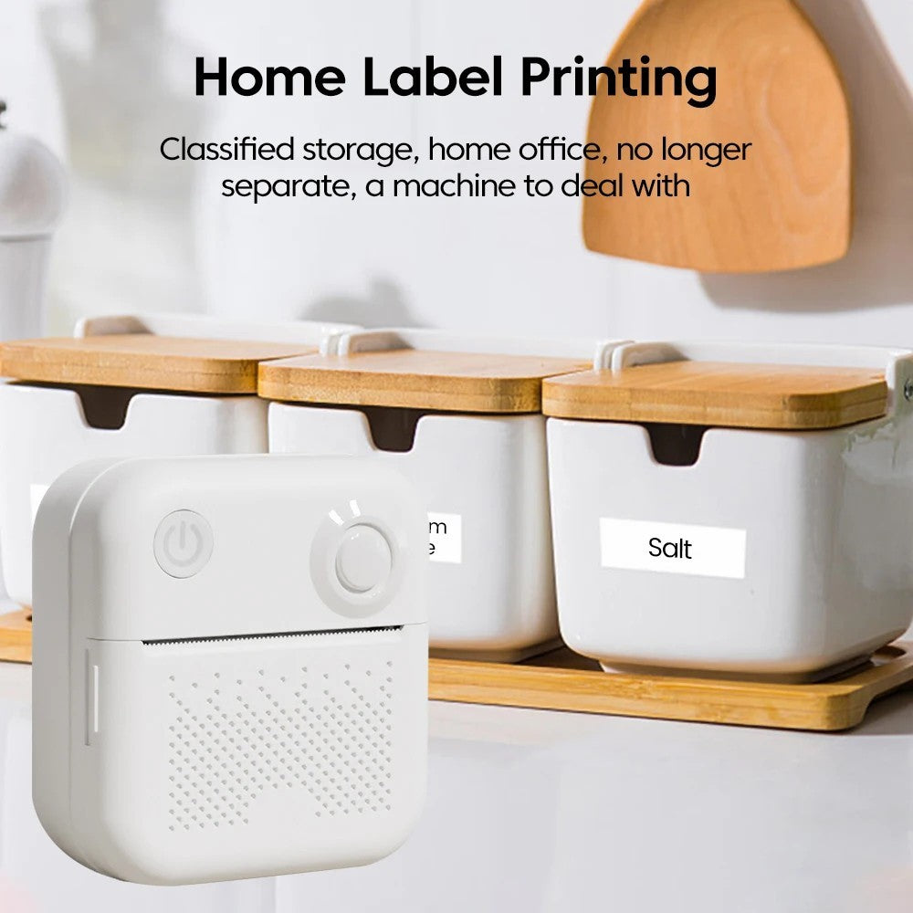 D3 Wireless Portable Printer with Printing Paper for Photos, Labels, Notes