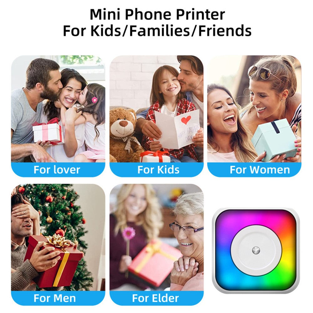 C31 Portable Wireless Bluetooth-compatible Thermal Label Photo Printer with Printing Papers