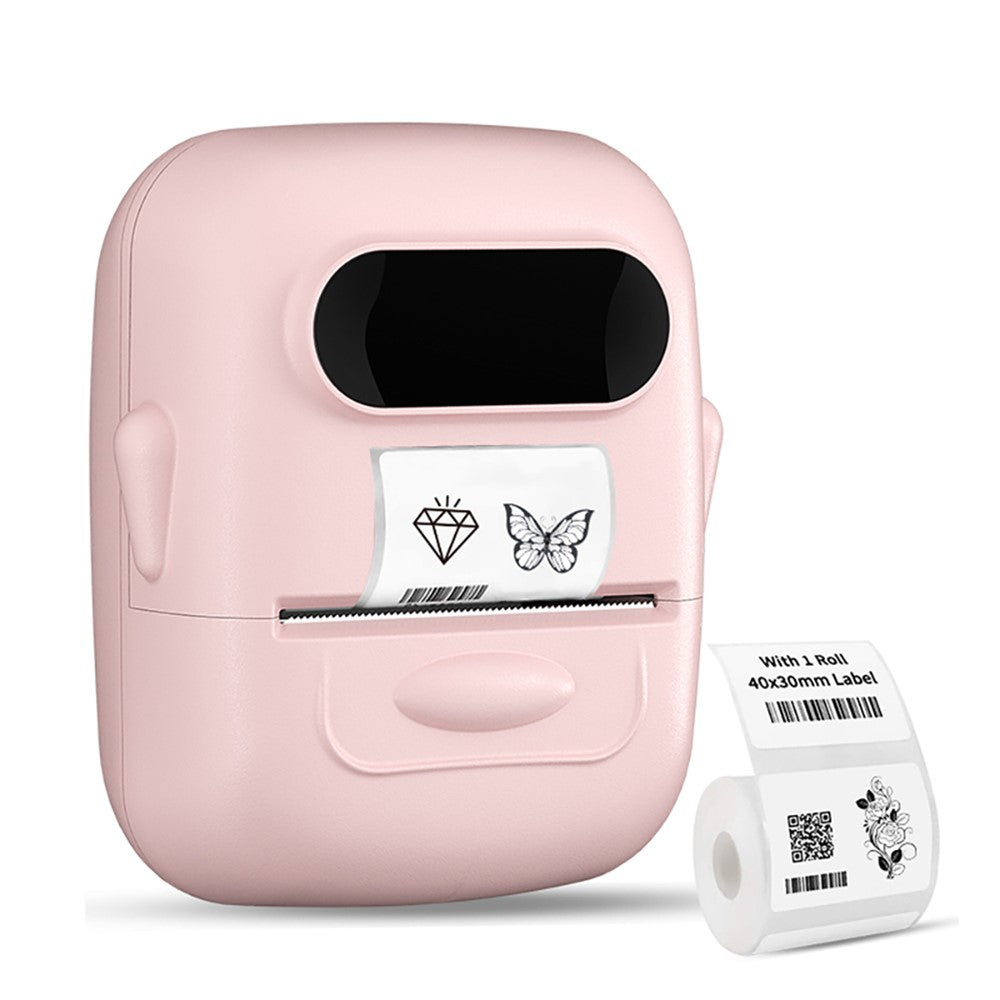 MARKLIFE P50 Mini Bluetooth-compatible Thermal Label Printer with 1 Roll Print Paper