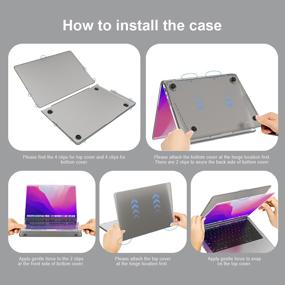 BENWIS MP-SMC For MacBook Pro 15 inch (2016-2017) A1707 / (2018-2019) A1990 Protector Notebook Case Laptop Cover