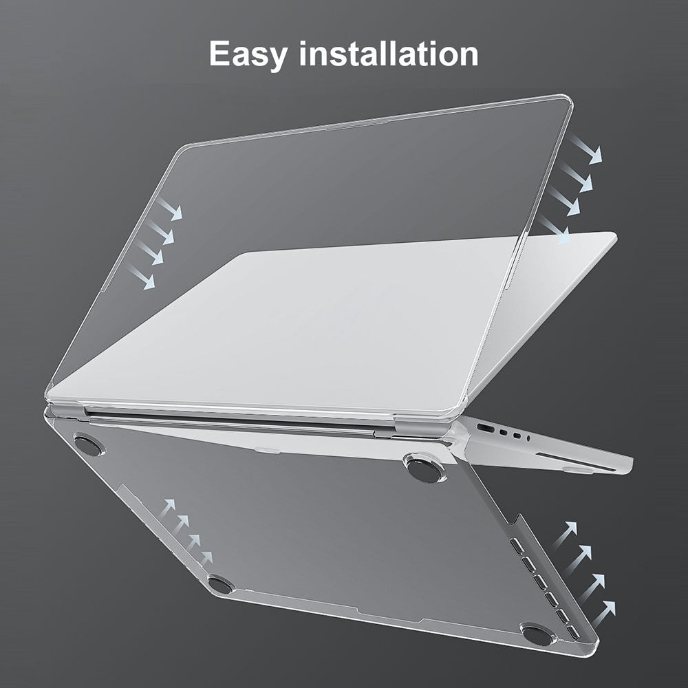 BENWIS MP-CHC For MacBook Air 13 inch (2026) A3449 / (2025) A3240 / (2024) A3113 / (2022) A2681 Crystal Clear Laptop Case Shockproof PC Hard Shell