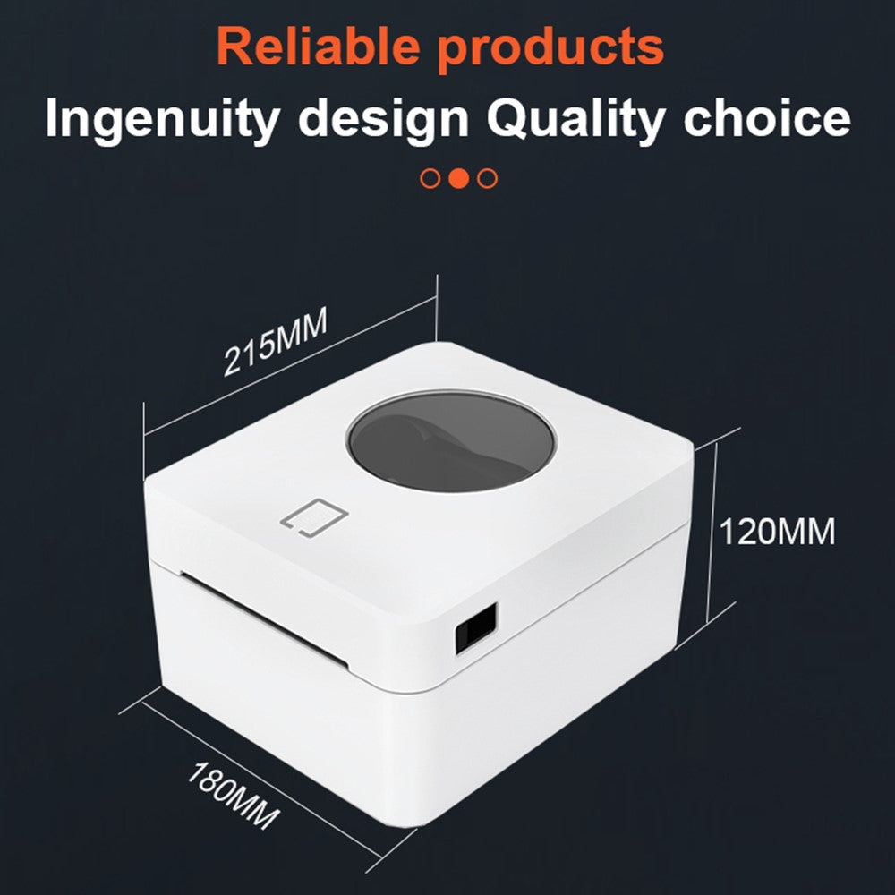ZJ-9250 USB+Bluetooth-compatible Thermal Shipping Label Printer for Small Business