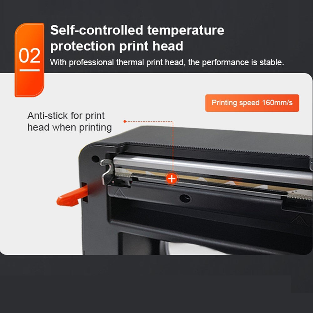 ZJ-9250 USB+Bluetooth-compatible Thermal Shipping Label Printer for Small Business