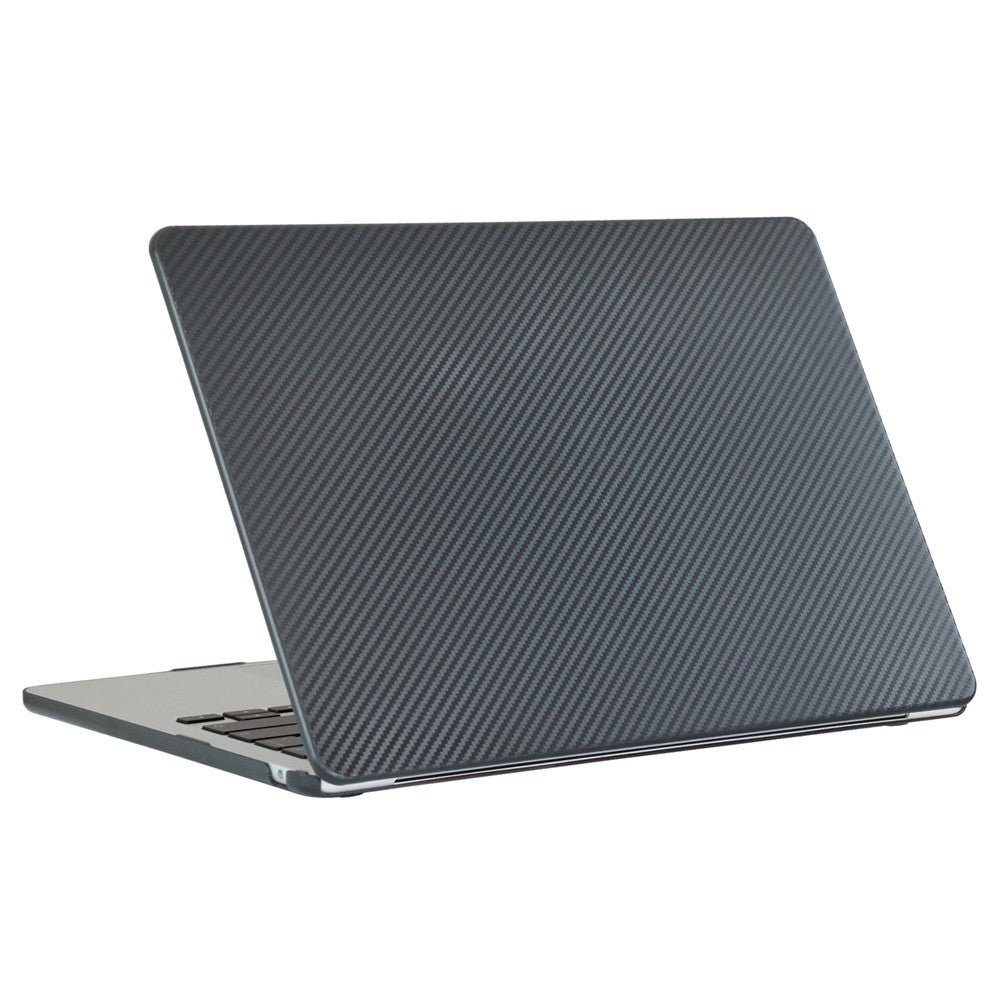 For MacBook Air 13 inch (2026) A3449 / (2025) A3240 / (2024) A3113 / (2022) A2681 Case Carbon Fiber Texture Plastic Laptop Hard Shell