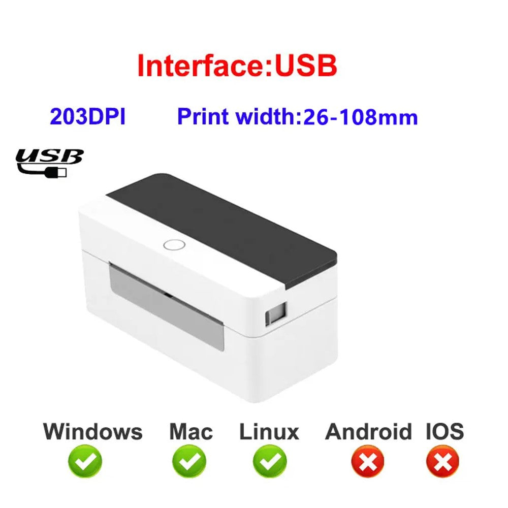 XPRINTER XP-D463B Label Maker with Thermal Printing 26-108mm QR Code Barcode Label Printer