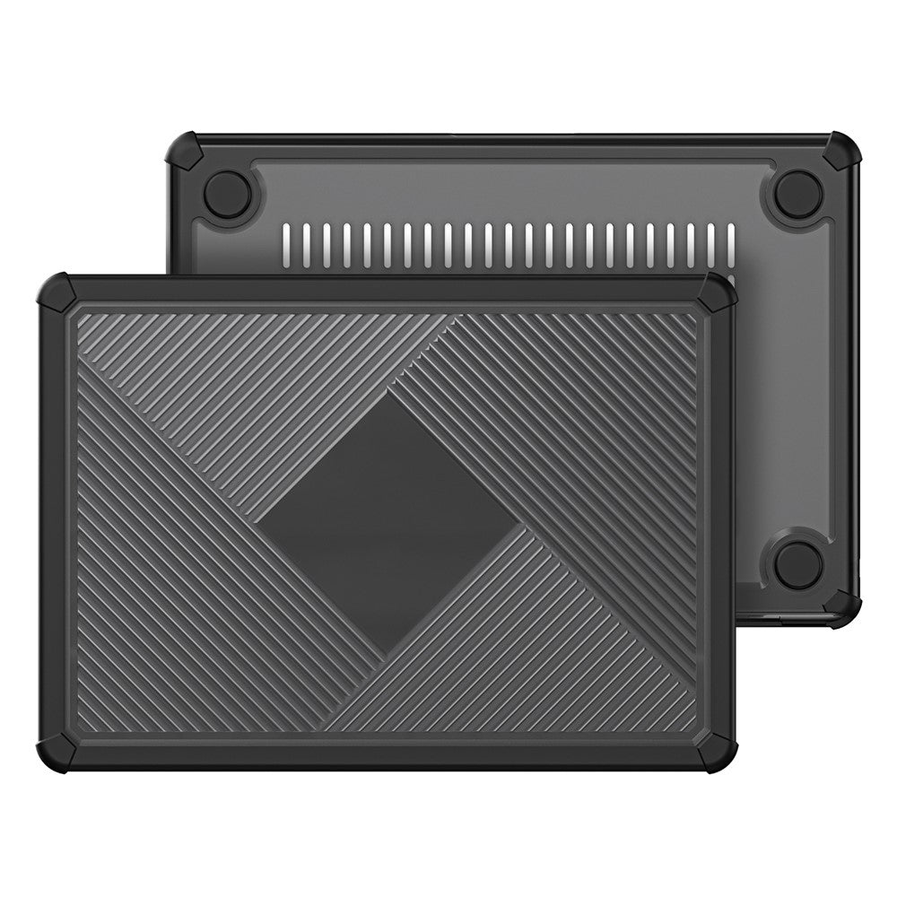 DUX DUCIS LCGH Series for MacBook Air 13 inch (2026) A3449 / (2025) A3240 / (2024) A3113 / (2022) A2681 Geometric Lines Anti-Drop Case TPU+PC Laptop Cover