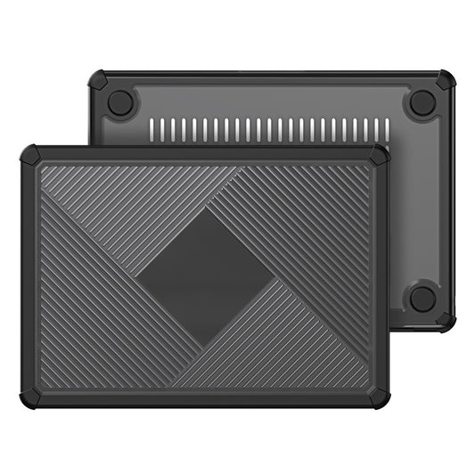 DUX DUCIS LCGH Series for MacBook Air 13 inch (2026) A3449 / (2025) A3240 / (2024) A3113 / (2022) A2681 Geometric Lines Anti-Drop Case TPU+PC Laptop Cover