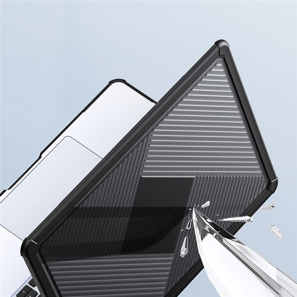 DUX DUCIS LCGH Series for MacBook Air 13 inch (2026) A3449 / (2025) A3240 / (2024) A3113 / (2022) A2681 Geometric Lines Anti-Drop Case TPU+PC Laptop Cover