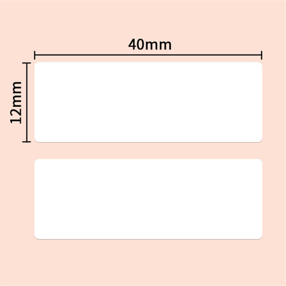 For Marklife P12 / P15 / P50 Self-Adhesive Thermal Label Sticker 12x40mm Label Paper Label Maker Tape