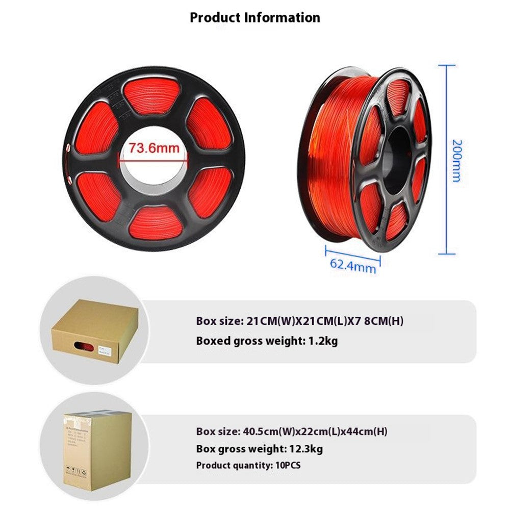 Biodegradable PLA 1.75mm Filament for 3D Printer High Gloss Filament , Accuracy Tolerance + / - 0.03mm