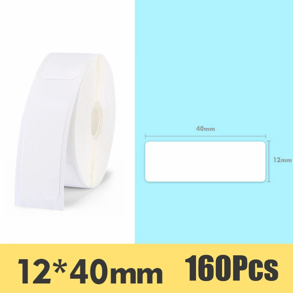 JINGCHEN 1 Roll Thermal Label Printing Paper for D11 Printer White Labeling Tape Replacement for Office Home