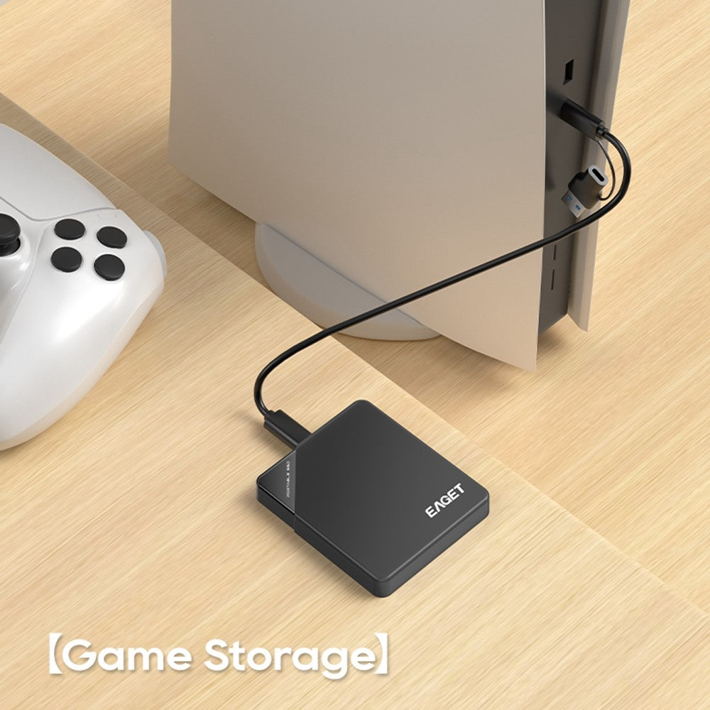 EAGET ET-M9 480GB Portable SSD 5Gbps USB-C Externes Solid State Drive für Win/Mac/Linux