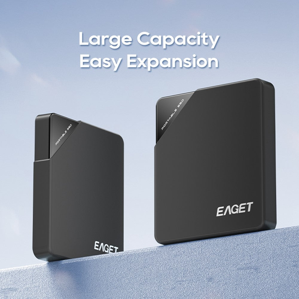 EAGET ET-M9 480GB Portable SSD 5Gbps USB-C Externes Solid State Drive für Win/Mac/Linux