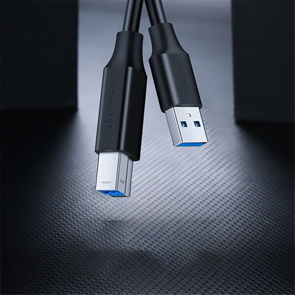UGREEN 30753 1m USB Printer Cable Fast Speed 5Gbps Transmission USB3.0 Data Cord USB A Male to USB B Male Cable for Printer/Scanner/Mobile Hard Disk Box/Monitor/Fax Machine