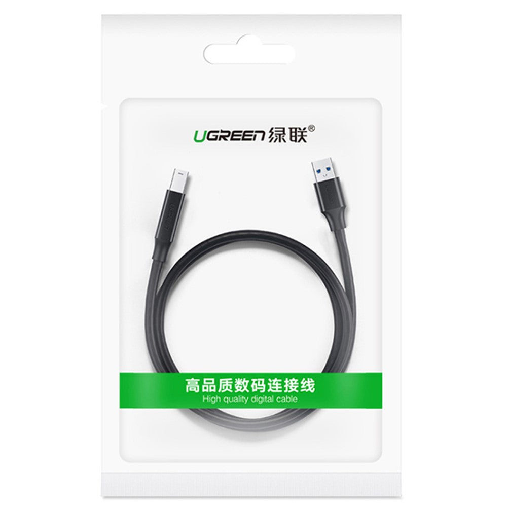 UGREEN 30753 1m USB Printer Cable Fast Speed 5Gbps Transmission USB3.0 Data Cord USB A Male to USB B Male Cable for Printer/Scanner/Mobile Hard Disk Box/Monitor/Fax Machine