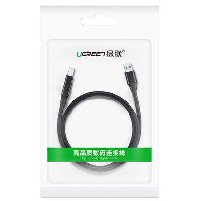 UGREEN 10372 2m USB3.0 Printer Data Cable High-Speed 5Gbps USB A Male to USB B Male Cable Adapter Mobile Hard Disk Box Monitor Fax Machine Cable for Printer/Scanner