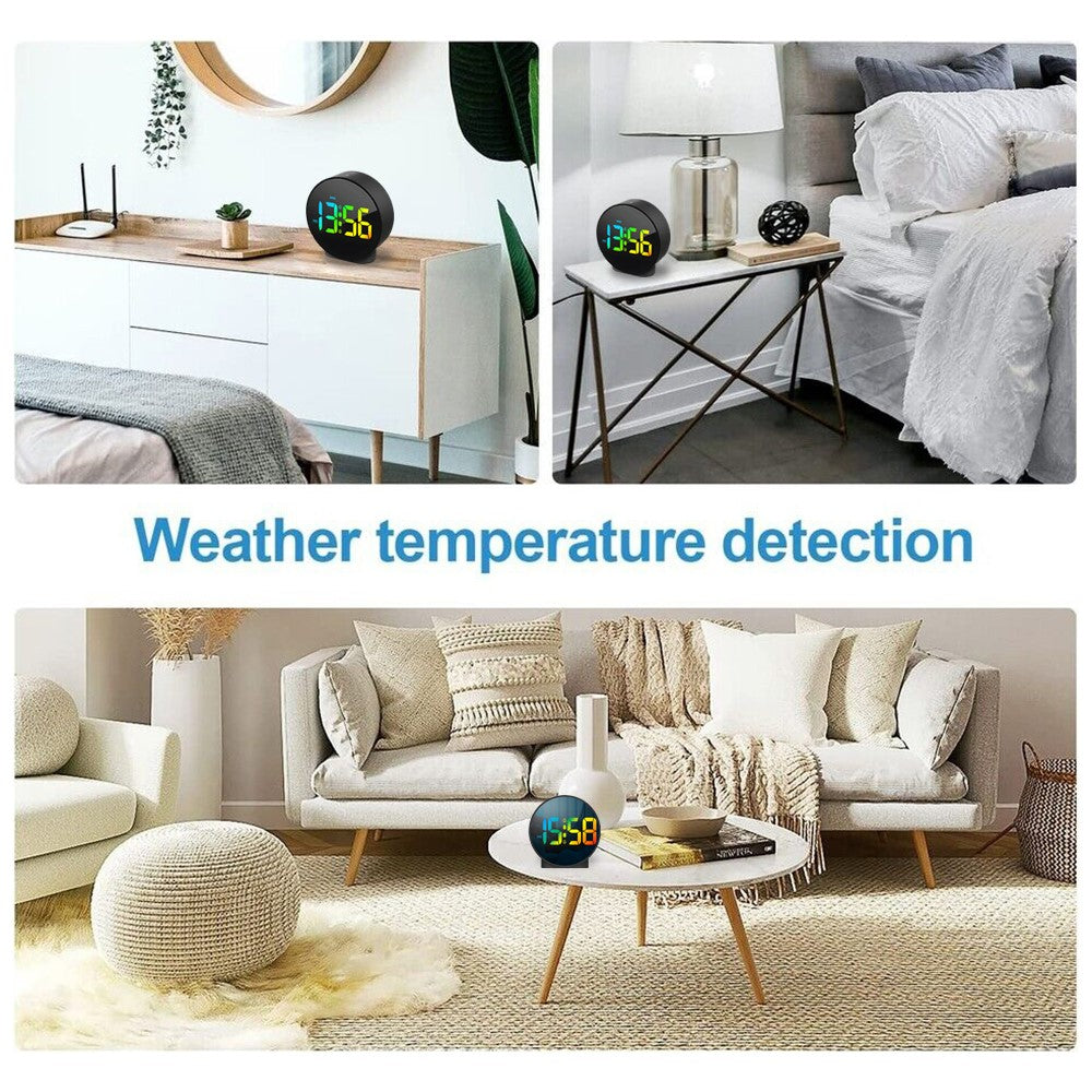 Multifunction WiFi Smart Clock Camera Baby Pet Monitor for Home Security