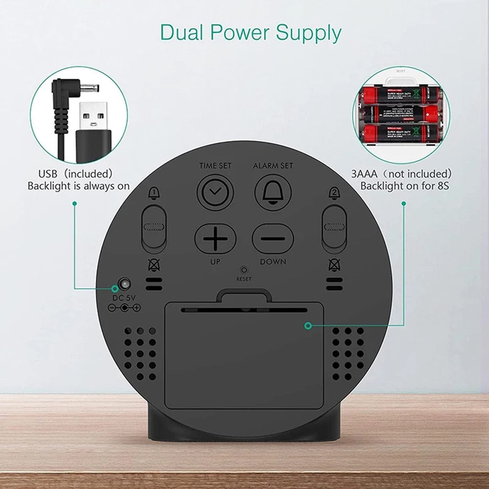 Multifunction WiFi Smart Clock Camera Baby Pet Monitor for Home Security