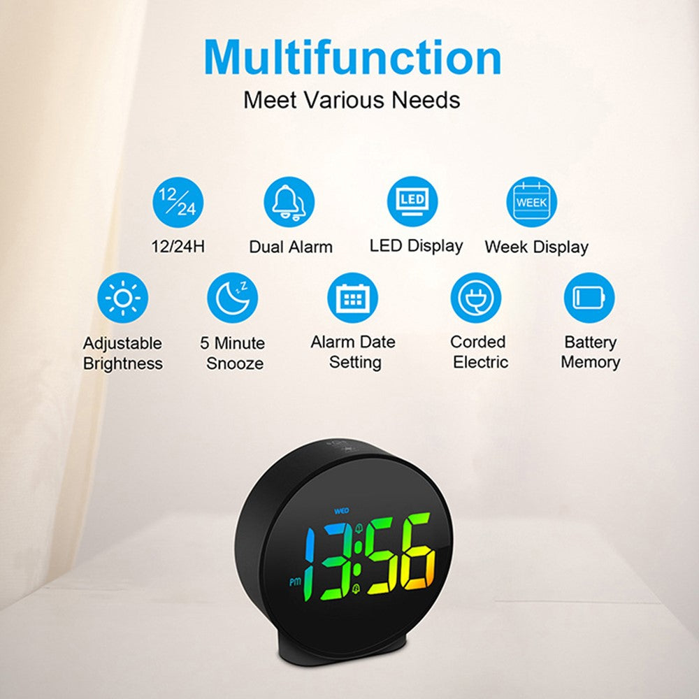 Multifunction WiFi Smart Clock Camera Baby Pet Monitor for Home Security