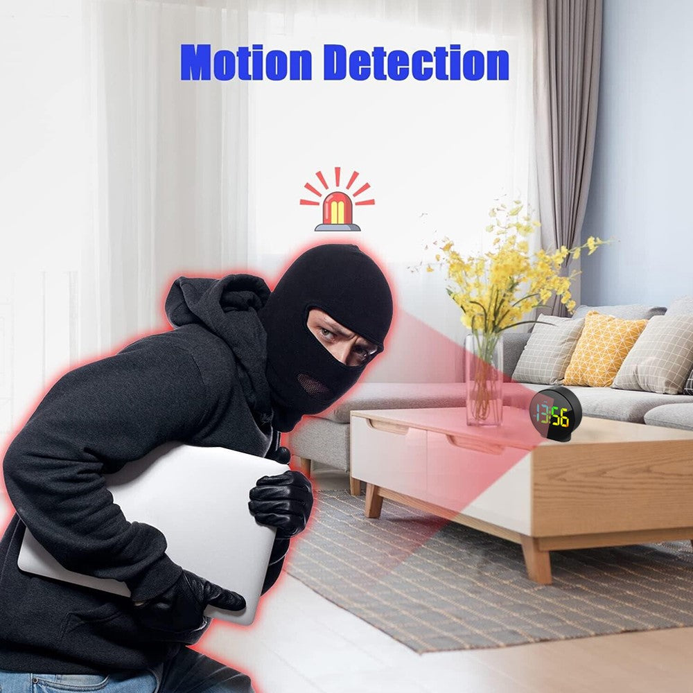 Multifunction WiFi Smart Clock Camera Baby Pet Monitor for Home Security