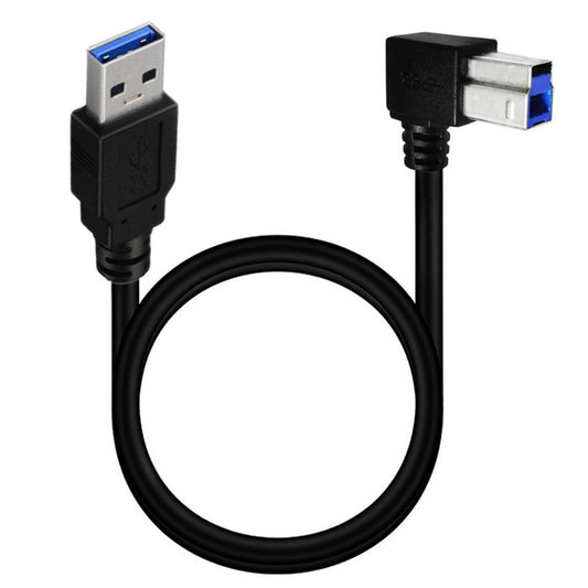 JUNSUNMAY 0.5m USB3.0 USB-A Male to USB Type-B Male Printer Cable Monitor Computer Printing Cord