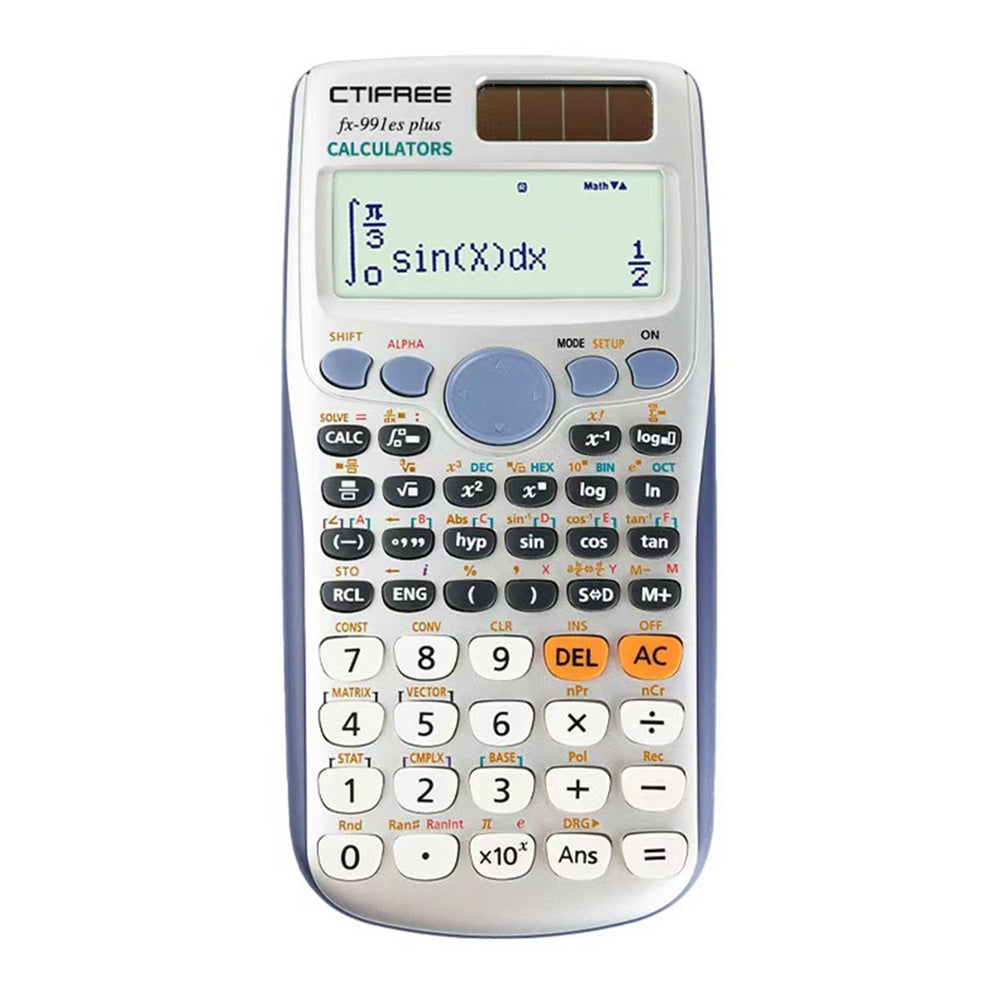 CTIFREE Scientific Calculator with LCD Display for Students 417 Functions Matrix Complex Number Equation Solver