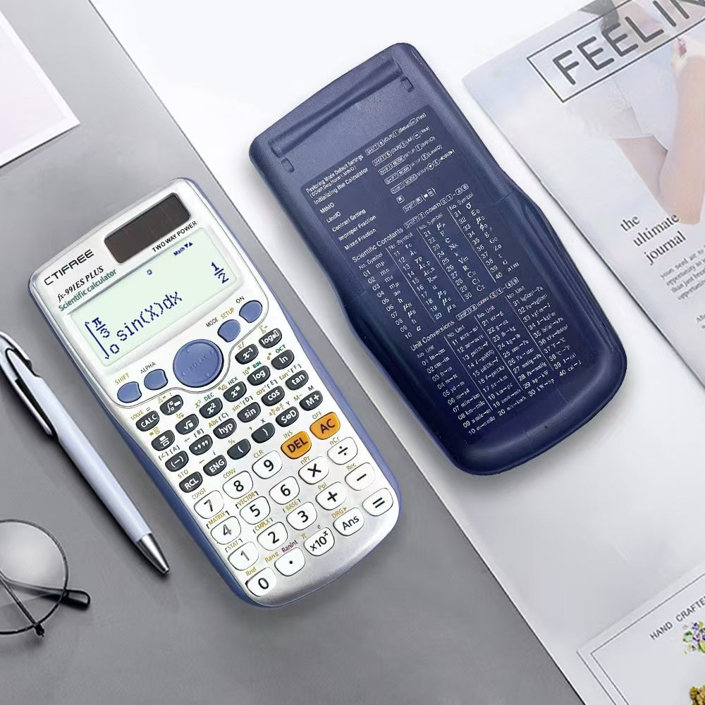 CTIFREE Scientific Calculator with LCD Display for Students 417 Functions Matrix Complex Number Equation Solver