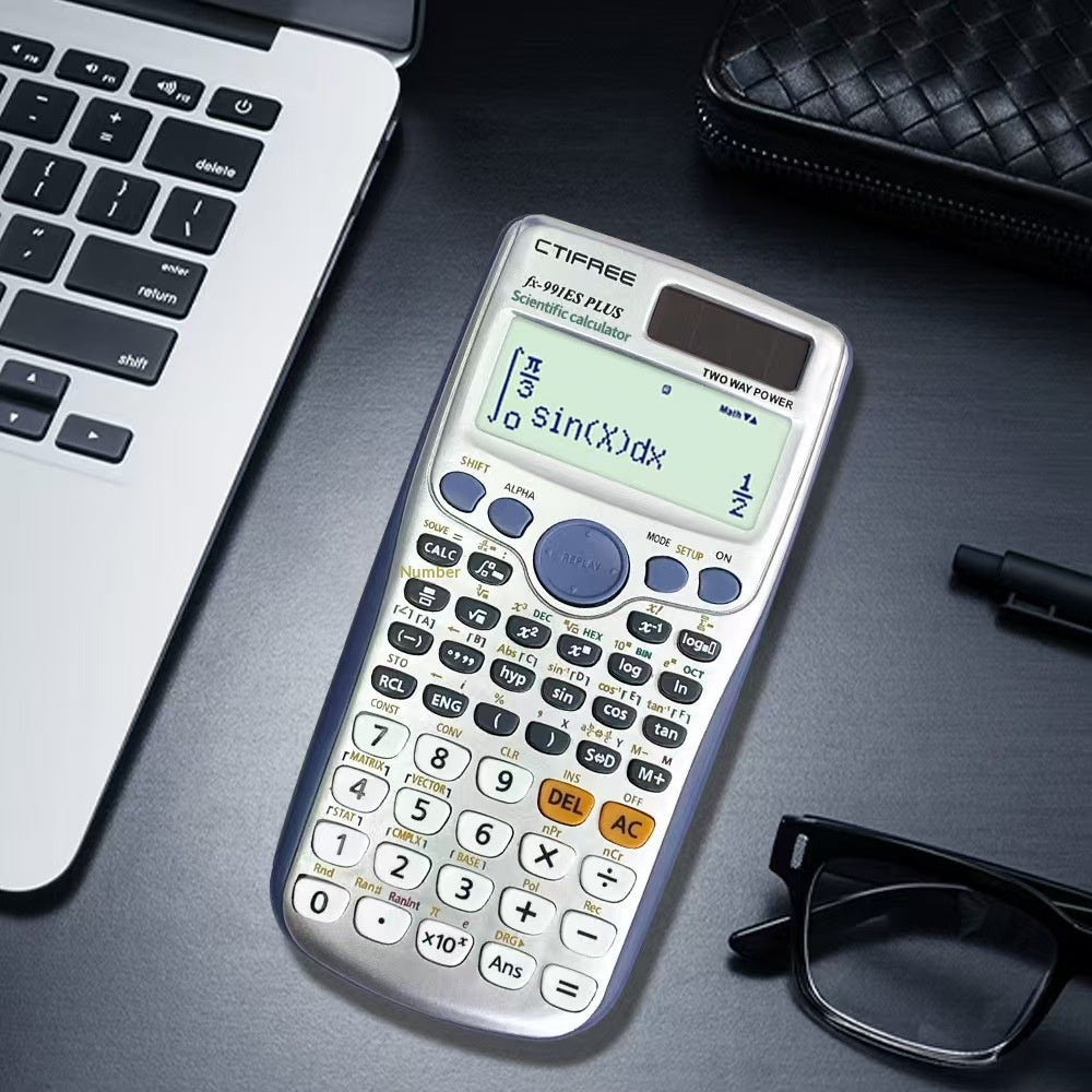 CTIFREE Scientific Calculator with LCD Display for Students 417 Functions Matrix Complex Number Equation Solver