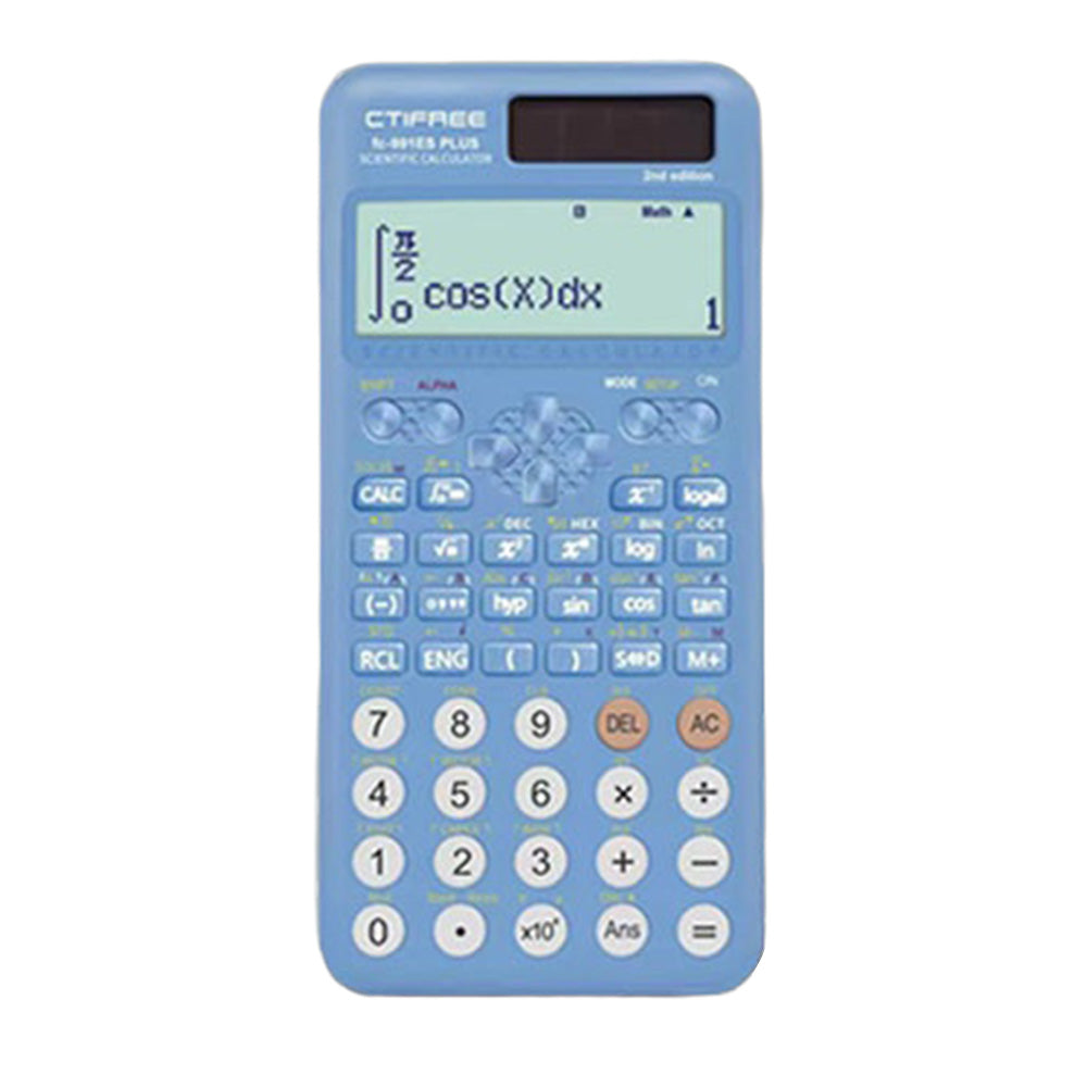 CTIFREE Scientific Calculator with LCD Display for Students 417 Functions Matrix Complex Number Equation Solver