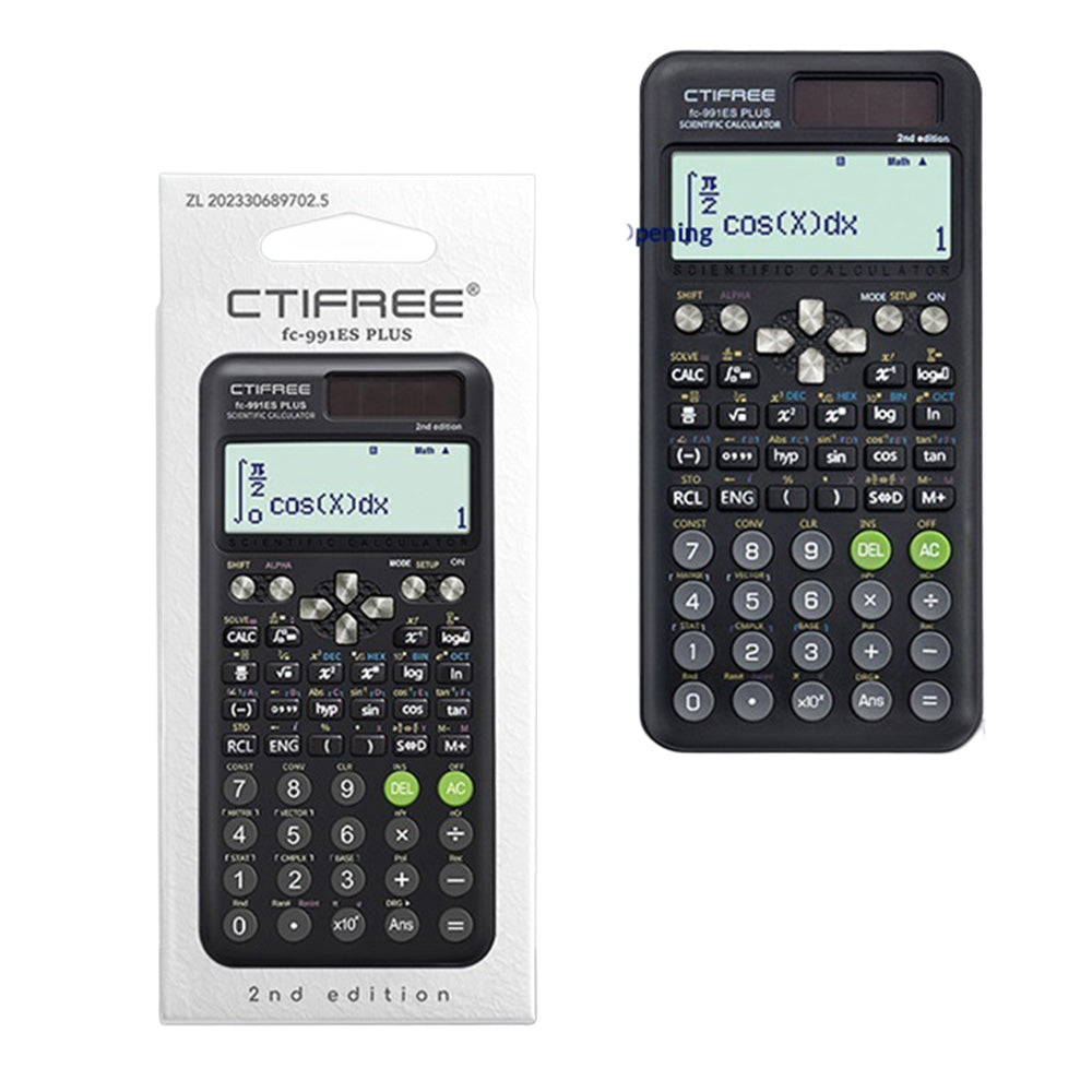 CTIFREE Scientific Calculator 417 Functions for Students / Professionals Digital Display Matrix Complex Equation Solver