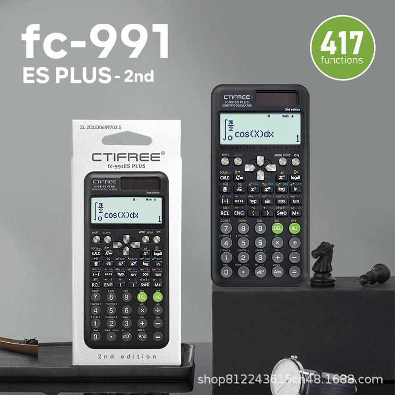 CTIFREE Scientific Calculator 417 Functions for Students / Professionals Digital Display Matrix Complex Equation Solver