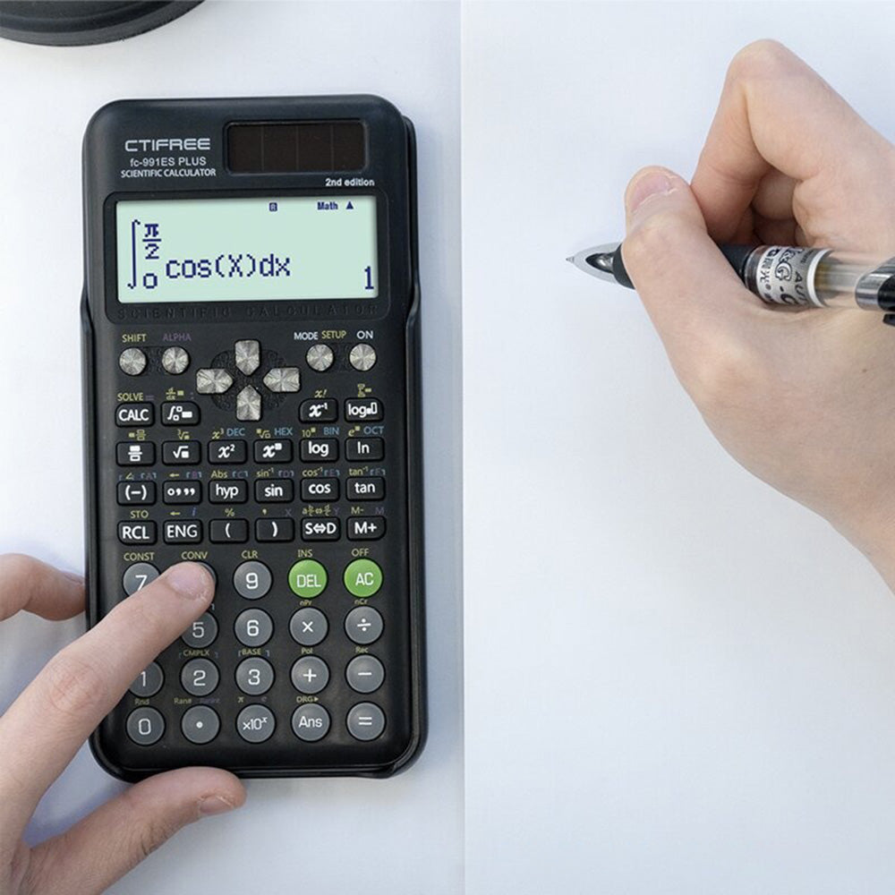 CTIFREE Scientific Calculator 417 Functions for Students / Professionals Digital Display Matrix Complex Equation Solver