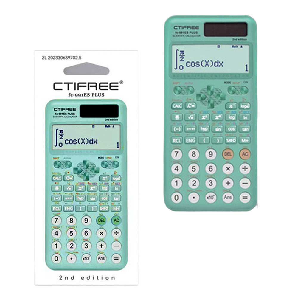 CTIFREE Scientific Calculator 417 Functions for Students / Professionals Digital Display Matrix Complex Equation Solver