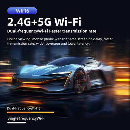 CD200 Android 11.0 Portable Projector 270 Degree Rotation Multifunction LCD Home Theater 1+8GB