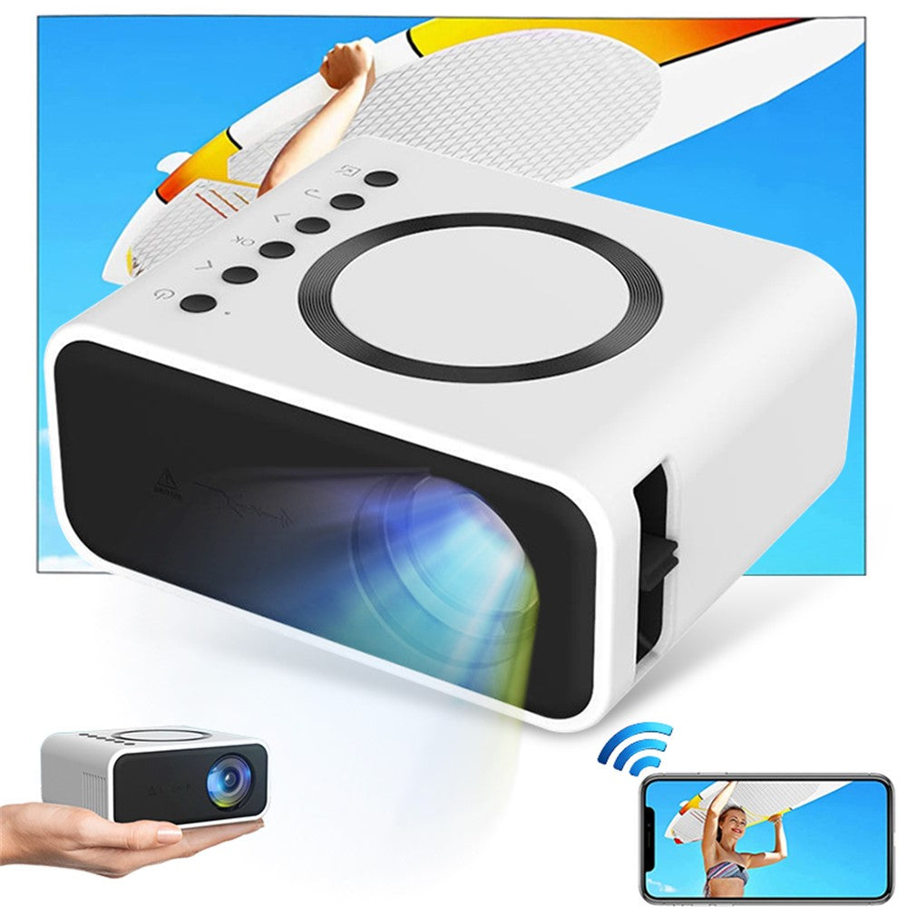 T300S 320x240 24ANSI Lumens LCD Projector Home Theater Mini Projector Support Wired / Wireless Sync Screen