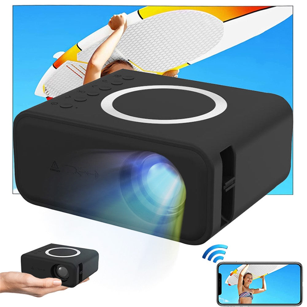 T300S 320x240 24ANSI Lumens LCD Projector Home Theater Mini Projector Support Wired / Wireless Sync Screen