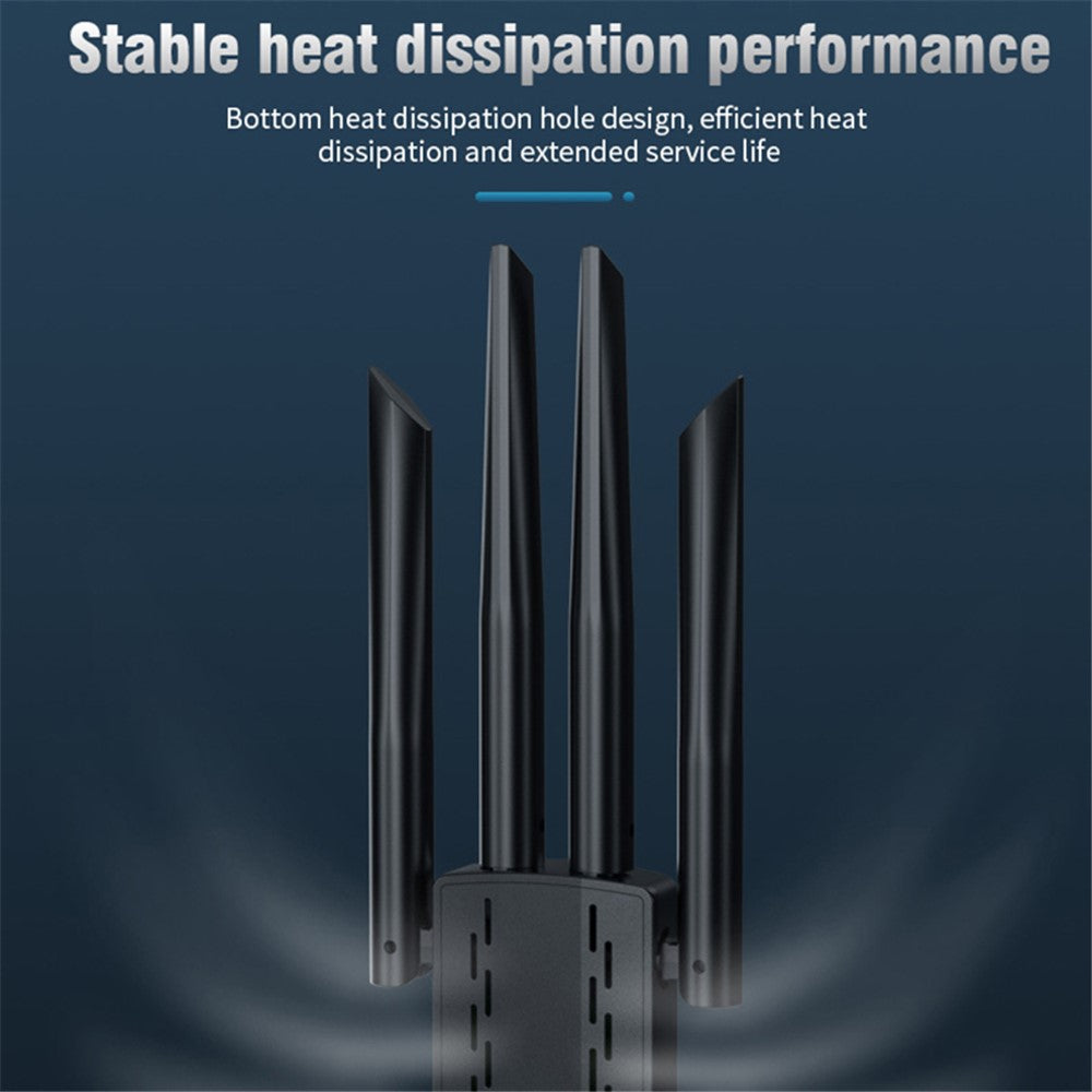A07 Dual-Band WLAN-Adapter USB 3.0: 1200 Mbps, 4 Antennen, treiberlos