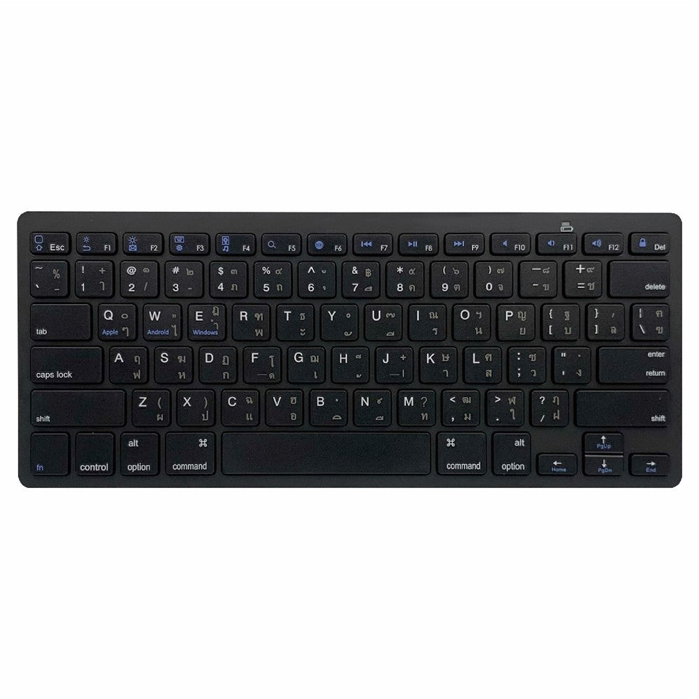 [Thai Version] X5 Noiseless 78-Key Ultra Thin Wireless Bluetooth-compatible Keyboard for iPad iPhone