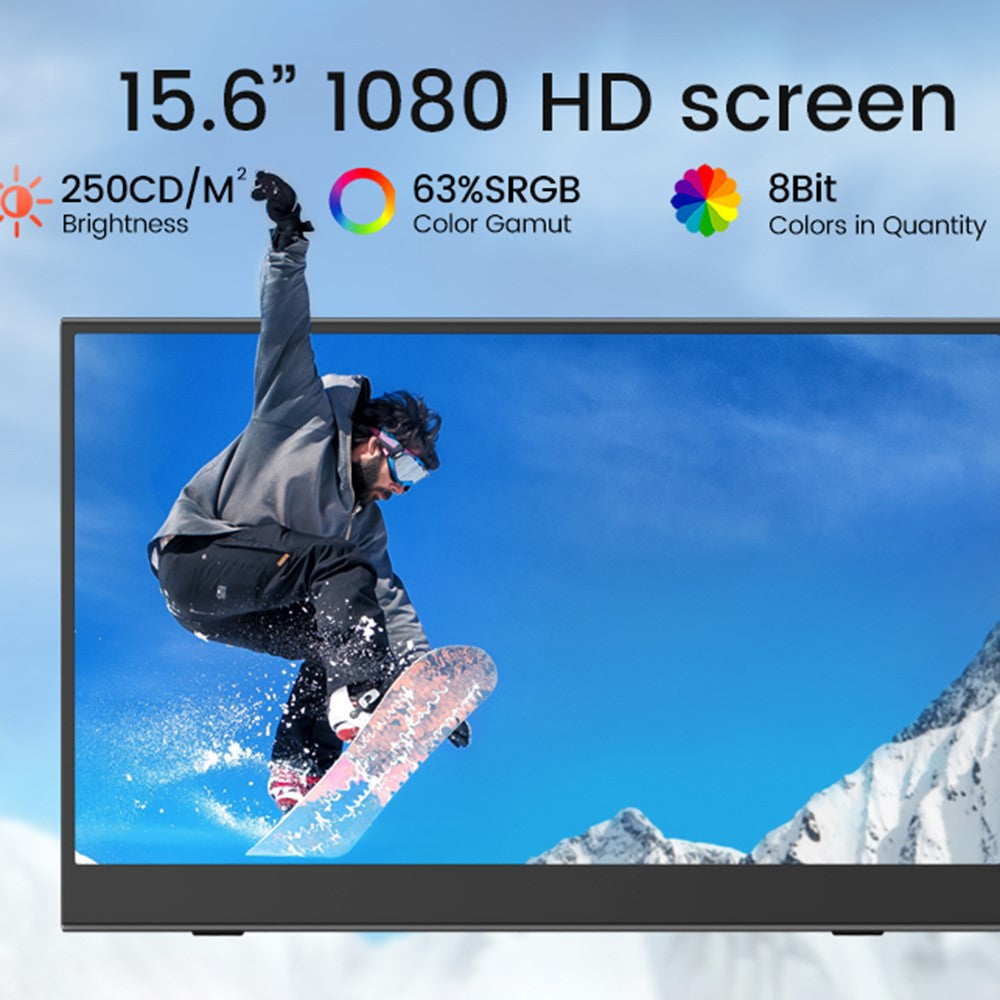 M156F04 15.6" Full HD Monitor – Tragbar für Gaming & Arbeit