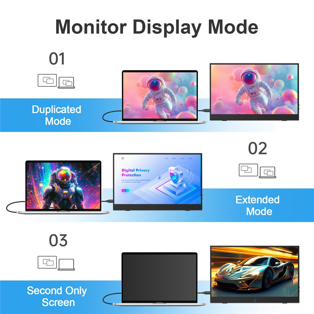 M156F04 15.6" Full HD Monitor – Tragbar für Gaming & Arbeit