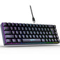 HXSJ V200 Russian Version 68 Keys Wired Membrane Keyboard with RGB Backlight Ergonomic Gaming Keyboard