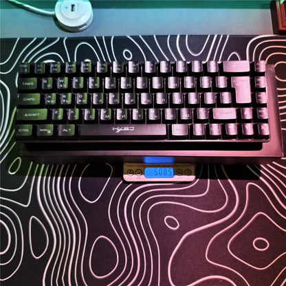 HXSJ V200 Russian Version 68 Keys Wired Membrane Keyboard with RGB Backlight Ergonomic Gaming Keyboard