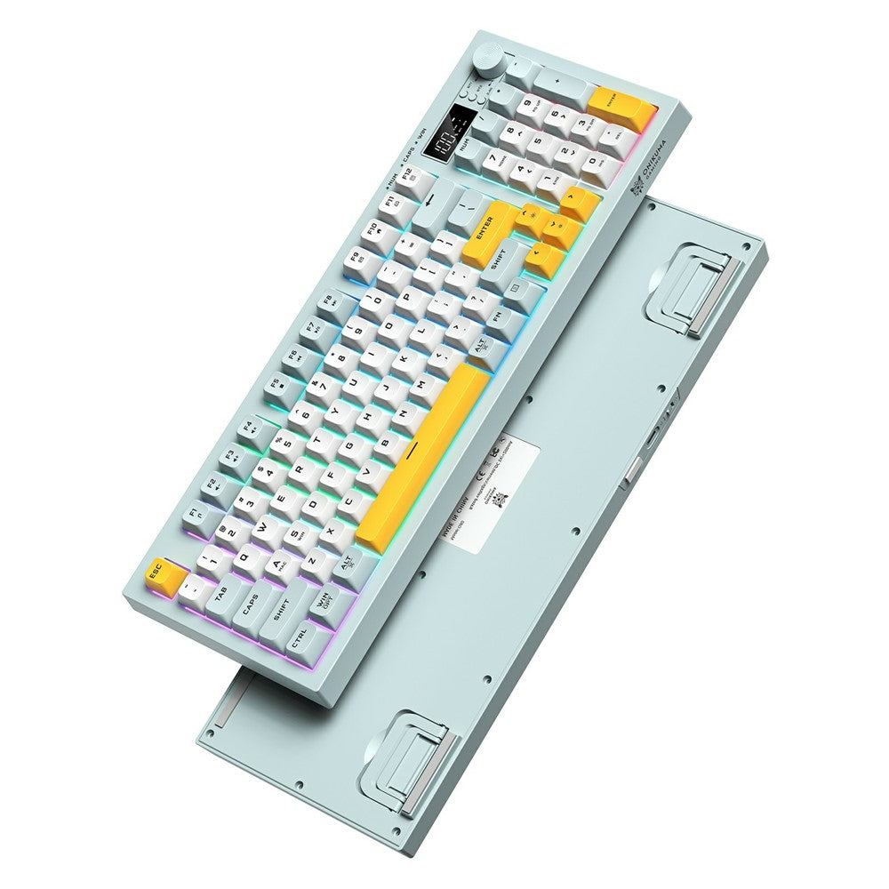 ONIKUMA G80 Gaming Keyboard 2.4G Wireless / Bluetooth-compatible / Wired Membrane Keys 3 Modes Keyboard with RGB Backlit
