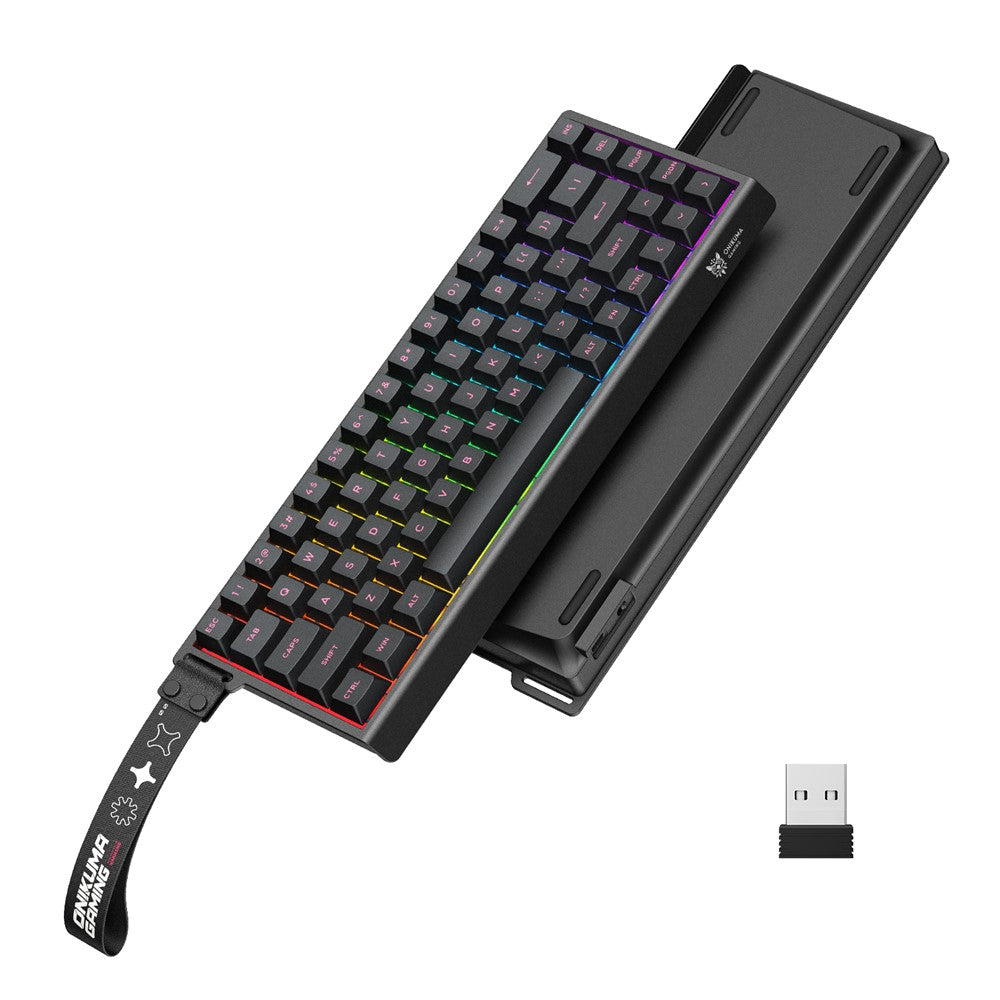 ONIKUMA MT603 68 Keys Mechanical Keyboard Three Modes 2.4GHz Wireless Gaming Keyboard